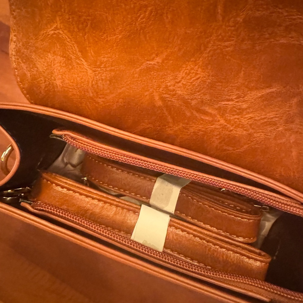 Princess Highway Brown Leather Mini backpack - Picture 3 of 6